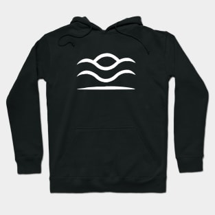 Minimalist Sun and Waves Hoodie